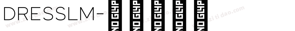DRESSLM字体转换