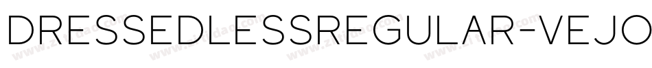 DressedlessRegular-vejO字体转换