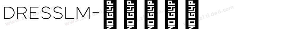DRESSLM字体转换