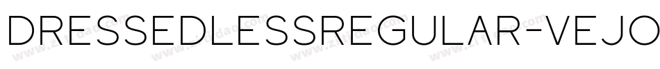 DressedlessRegular-vejO字体转换