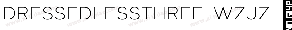DressedlessThree-wZjZ字体转换