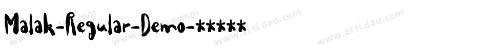 Malak-Regular-Demo字体转换