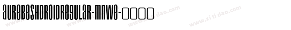 AurebeshDroidRegular-Mnwe字体转换