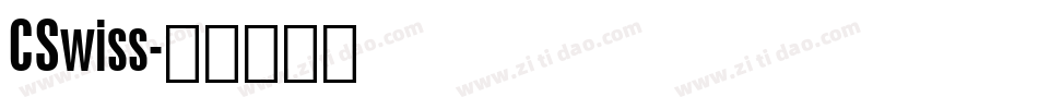 CSwiss字体转换