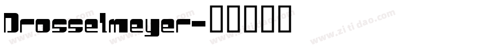 Drosselmeyer字体转换