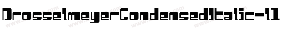 DrosselmeyerCondensedItalic-l1W0字体转换