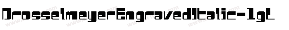 DrosselmeyerEngravedItalic-1gLB字体转换