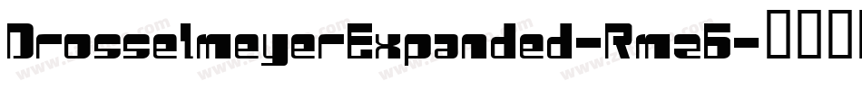 DrosselmeyerExpanded-Rmz6字体转换