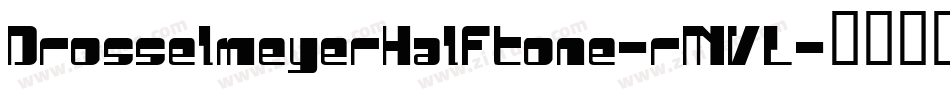 DrosselmeyerHalftone-rMVL字体转换