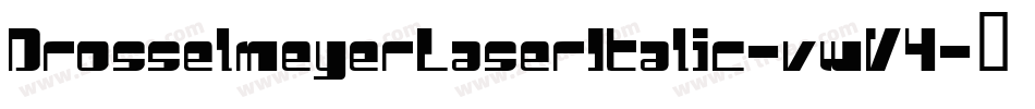 DrosselmeyerLaserItalic-vwV4字体转换