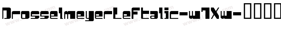 DrosselmeyerLeftalic-w7Xw字体转换