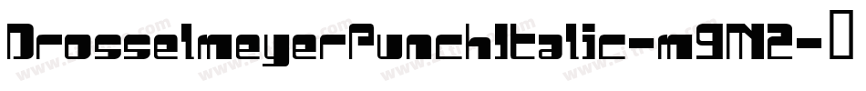DrosselmeyerPunchItalic-m9M2字体转换