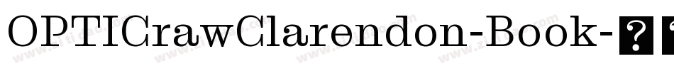 OPTICrawClarendon-Book字体转换