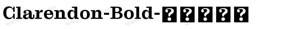 Clarendon-Bold字体转换