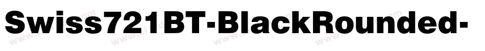 Swiss721BT-BlackRounded字体转换