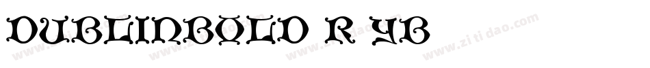 DublinBold-r3YB字体转换