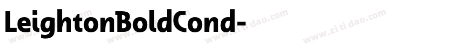 LeightonBoldCond字体转换