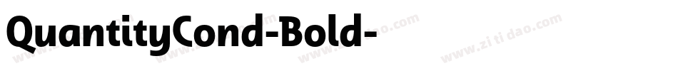QuantityCond-Bold字体转换