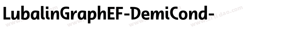 LubalinGraphEF-DemiCond字体转换 LubalinGraphEF-DemiCond字体转换