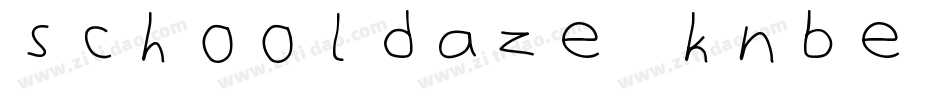 SchoolDaze-KnBe字体转换