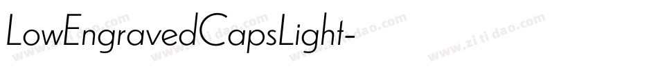 LowEngravedCapsLight字体转换