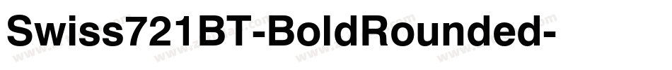 Swiss721BT-BoldRounded字体转换