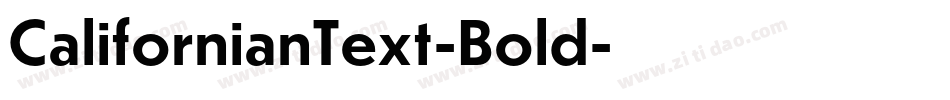 CalifornianText-Bold字体转换