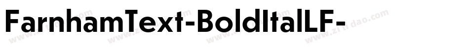 FarnhamText-BoldItalLF字体转换
