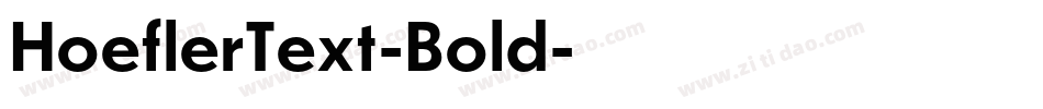 HoeflerText-Bold字体转换