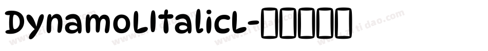 DynamoLItalicL字体转换