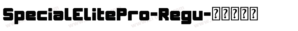 SpecialElitePro-Regu字体转换