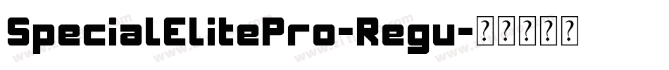 SpecialElitePro-Regu字体转换