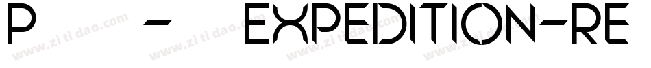 P145-CFExpedition-Regular字体转换