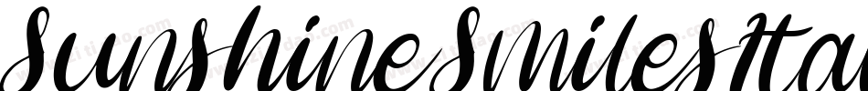 SunshineSmilesItalic-Azv2字体转换 SunshineSmilesItalic-Azv2字体转换