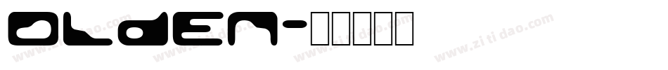 Olden字体转换