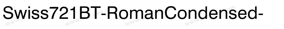 Swiss721BT-RomanCondensed字体转换