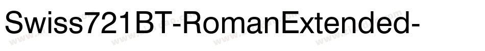 Swiss721BT-RomanExtended字体转换