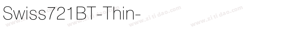 Swiss721BT-Thin字体转换