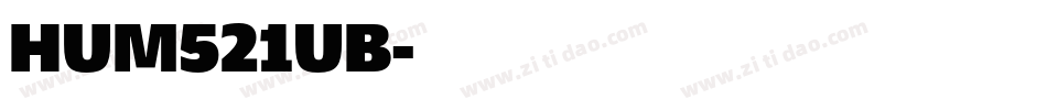 HUM521UB字体转换