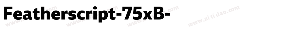 Featherscript-75xB字体转换