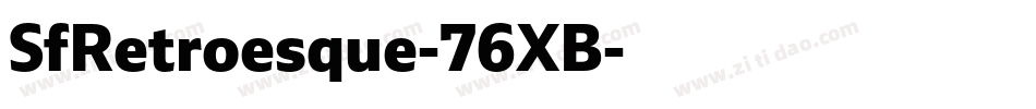 SfRetroesque-76XB字体转换