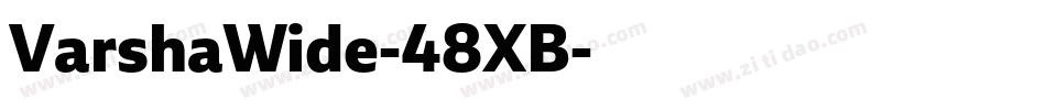 VarshaWide-48XB字体转换