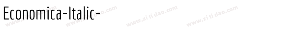 Economica-Italic字体转换