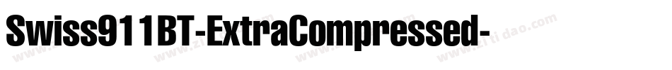 Swiss911BT-ExtraCompressed字体转换