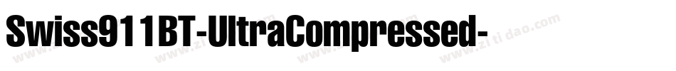 Swiss911BT-UltraCompressed字体转换