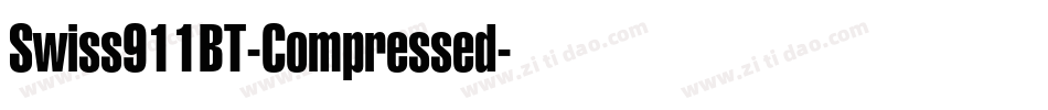 Swiss911BT-Compressed字体转换