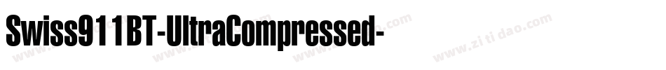 Swiss911BT-UltraCompressed字体转换