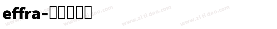 effra字体转换