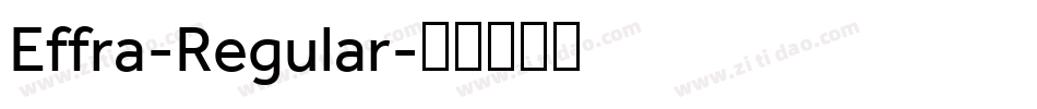 Effra-Regular字体转换