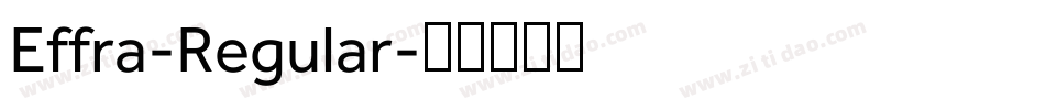 Effra-Regular字体转换